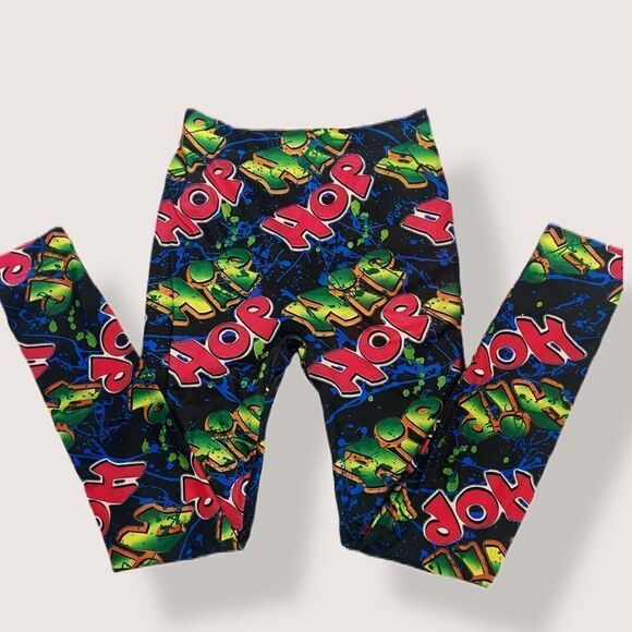 Ladies 90's style print leggings - Picture 1 of 2